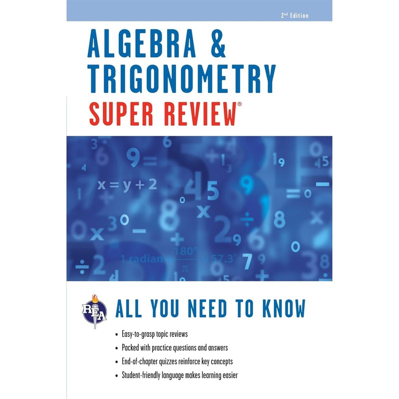 Algebra & Trigonometry Super Review by Editors of Rea