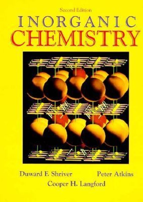 Inorganic Chemistry Hardcover D. F. Shriver