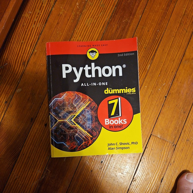 Python All-In-One for Dummies by John C. Shovic and Alan Simpson (2021, Trade…