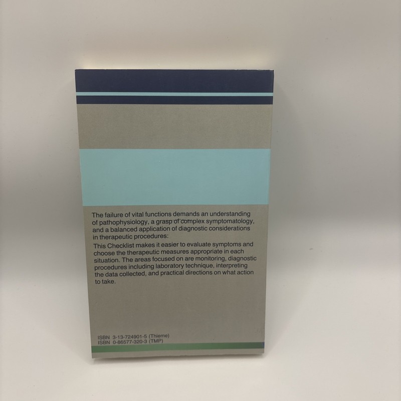 Thieme Flexibook intensive care medicine medical checklist inc. poisoning gallery