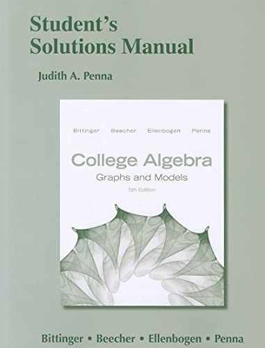 Student’s Solutions Manual for – Paperback, by Penna Judith A. – Very Good