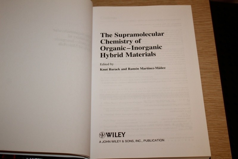 The Supramolecular Chemistry of Organic-Inorganic Hybrid Materials (2010,... gallery