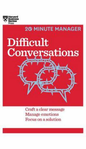 Difficult Conversations (HBR 20-Minute Manager Series) by Review, Harvard Bus…