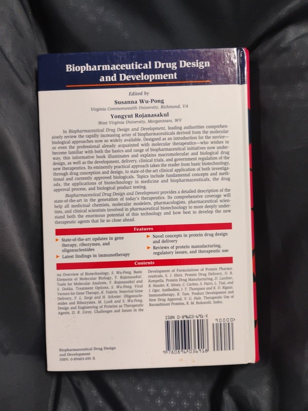 BIOPHARMACEUTICAL DRUG DESIGN AND DEVELOPMENT By Susanna Wu-pong - Hardcover NEW gallery