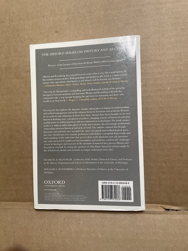 Processing the Past : Contesting Authority in History and the Archives, Paper... gallery