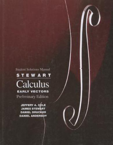 Student Solutions Manual for Stewart’s – 9780534359522, paperback, James Stewart