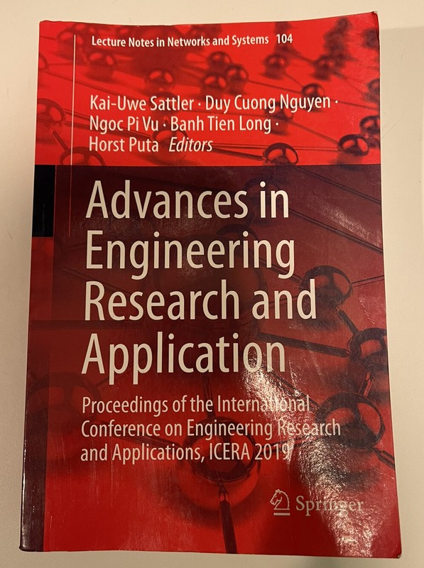 Advances in Engineering Research and Application: Proceedings of the Internation