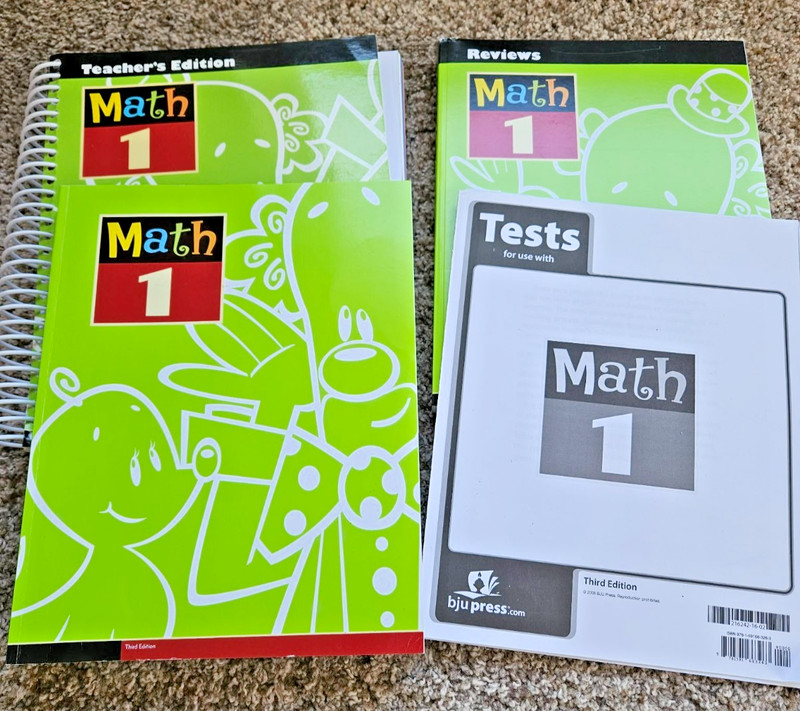 BJU Grade 1 Curriculum FULL SET - Workbooks and Teacher Manuals included gallery