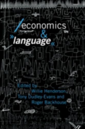 Economics and Language, Paperback by Henderson, Willie; Dudley-Evans, Tony; B…