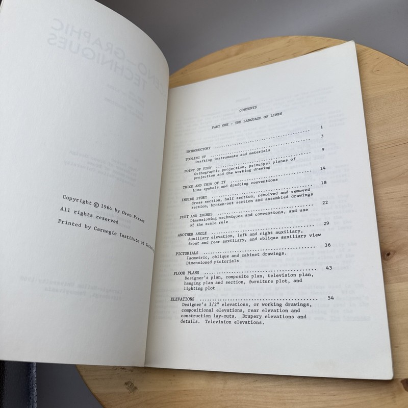 1969 Sceno-Graphic Techniques W. Oren Parker Theatre Design Textbook Paperback gallery