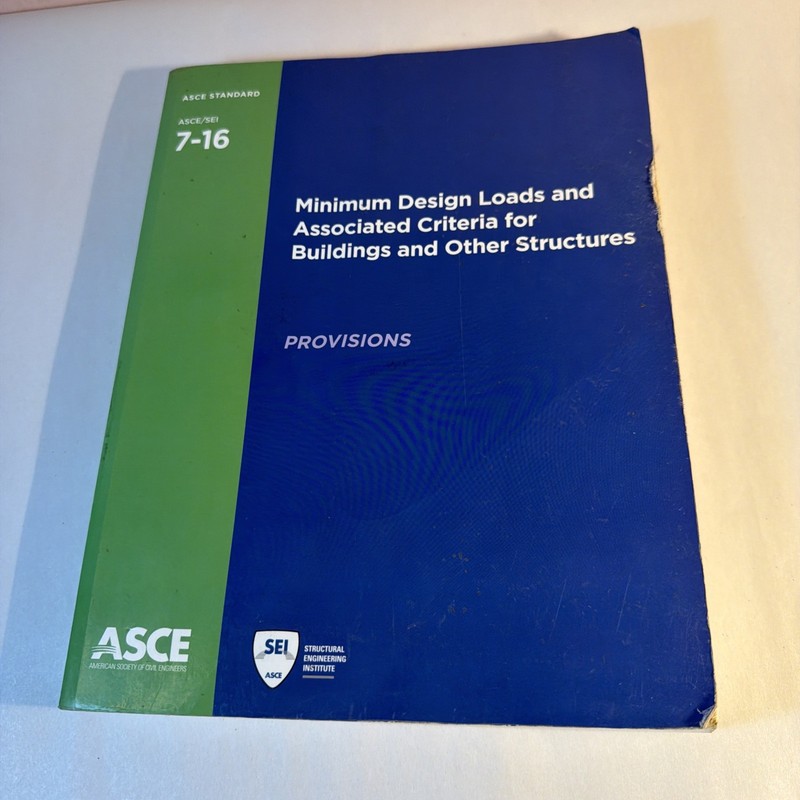 Book 1 of 2 ONLY ASCE 7-16 Commentary Minimum Design Loads & Criteria Buildings
