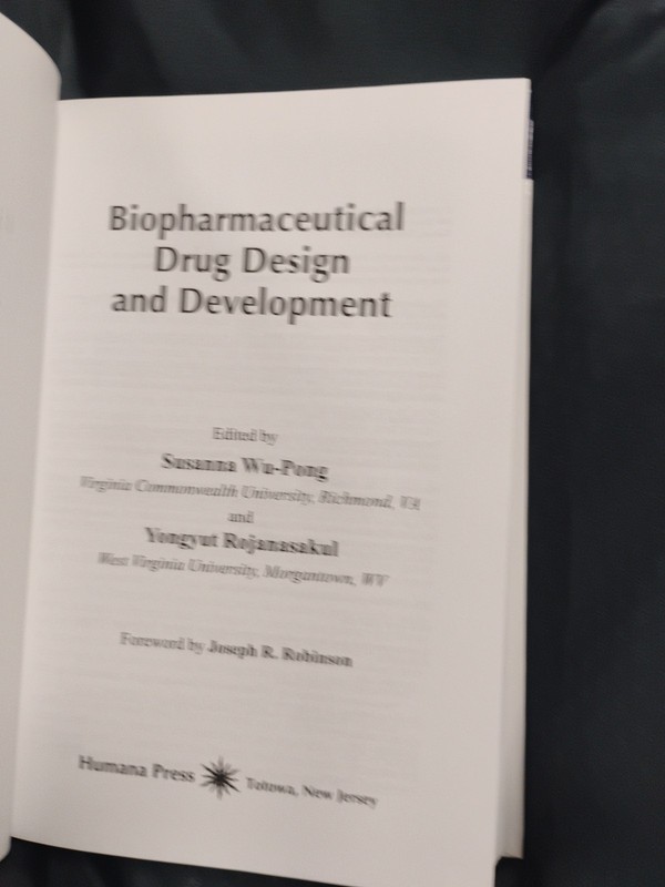 BIOPHARMACEUTICAL DRUG DESIGN AND DEVELOPMENT By Susanna Wu-pong - Hardcover NEW gallery