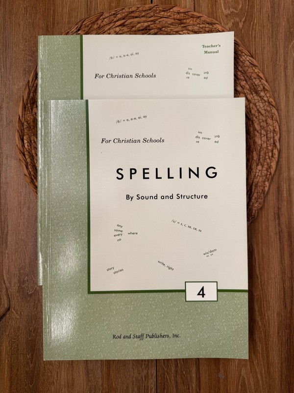 Staff and Rod Spelling 4 Workbook and Teacher Manual