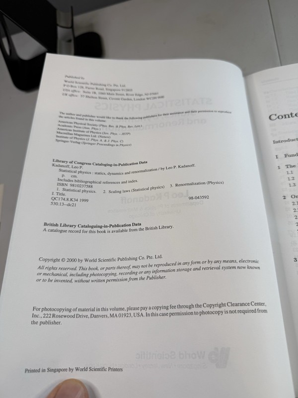 Statistical Physics: Statics, Dynamics and Renormalization by Leo P. Kadanoff gallery