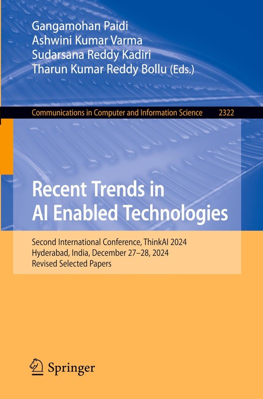 Recent Trends in AI Enabled Technologies: Second International Conference, Think