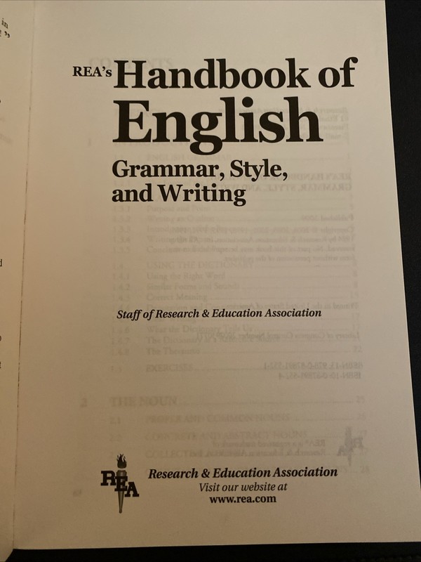 Rea's Handbook of English Grammar, Style, & Writing by The Editors of Rea gallery