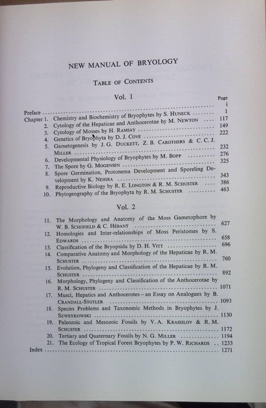New Manual of Bryology 2 vols gallery