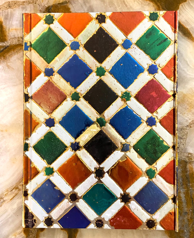 FLAME TREE NOTEBOOKS-Alhambra Tile Foiled Journal-NEW-176 pgs-magnetic closure