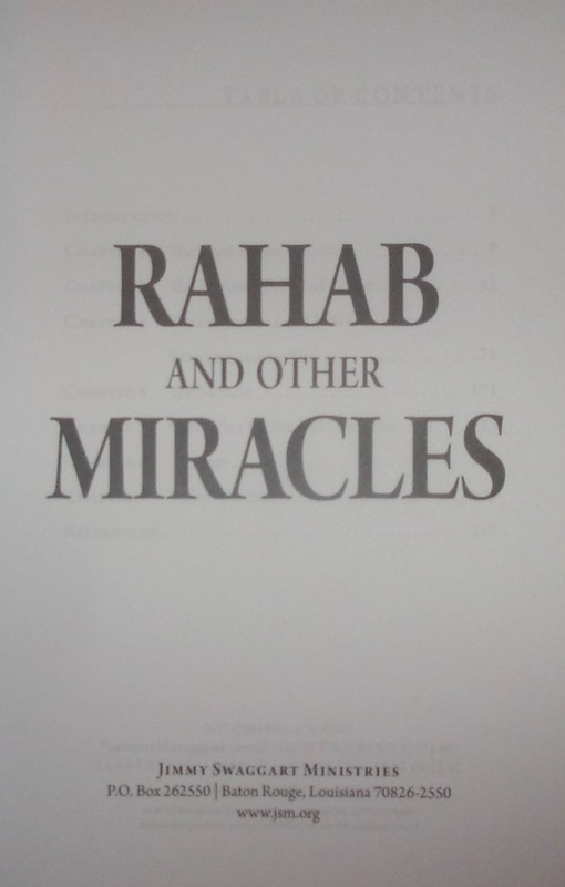 RAHAB AND OTHER MIRACLES-Christianity-JIMMY SWAGGART-Bible Study-NEW 1st HC Book gallery
