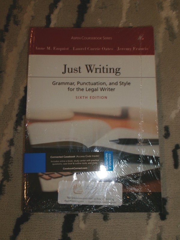 Aspen Just Writing Sixth Edition Paperback Enquist Oates Francis