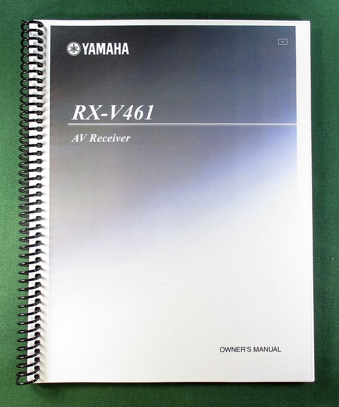 Yamaha RX-V461 Instruction Manual: 93 Pages & Protective Covers!