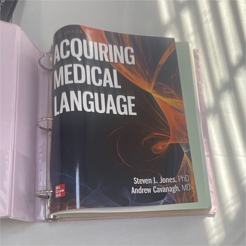 McGraw Hill Acquiring Medical Language Jones Cavanagh Ringbound Medical