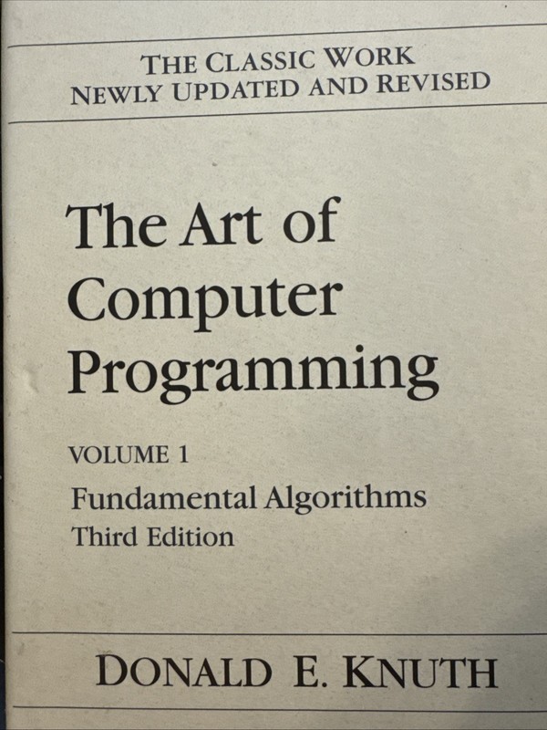The Art of Computer Programming Third Edition, Volume 1 - 4a, Donald Knuth gallery