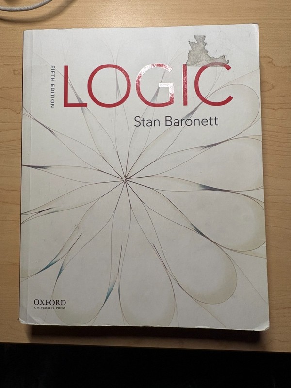 Logic Stan Baronett 5th Edition Textbook ISBN 9780197602362 Philosophy