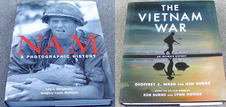 2 Book Lot The Vietnam War NAM Experience Photographic History Intimate Burns