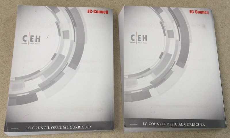Book Set - Ethical Hacking & Countermeasures v10 Volume 1 and 2 - Good gallery