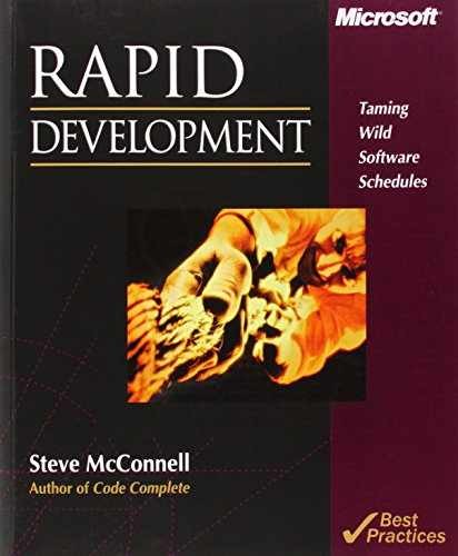 Rapid Development: Taming Wild – Paperback, by McConnell Steve – Very Good x