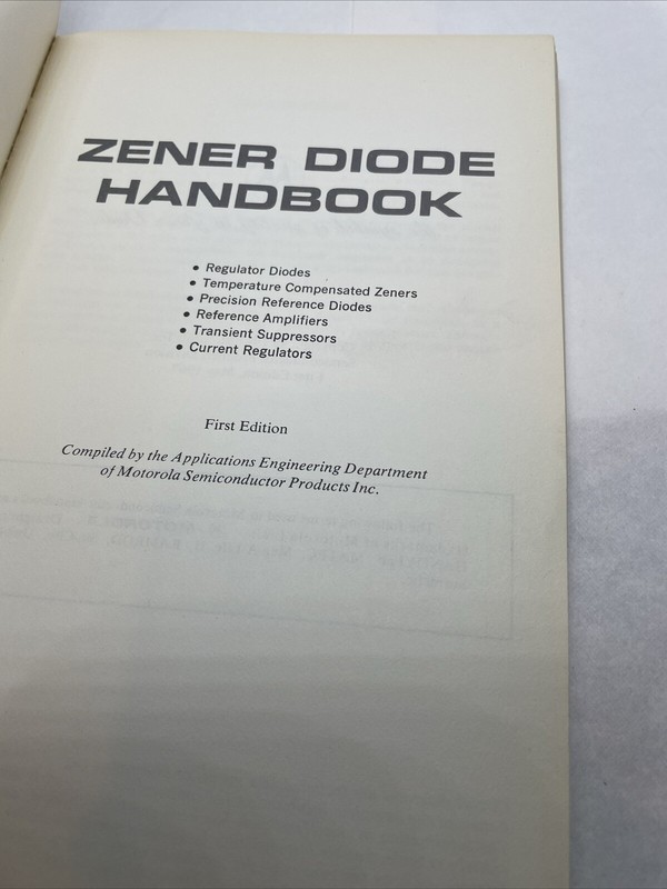 Zener Diode Handbook 1967 gallery