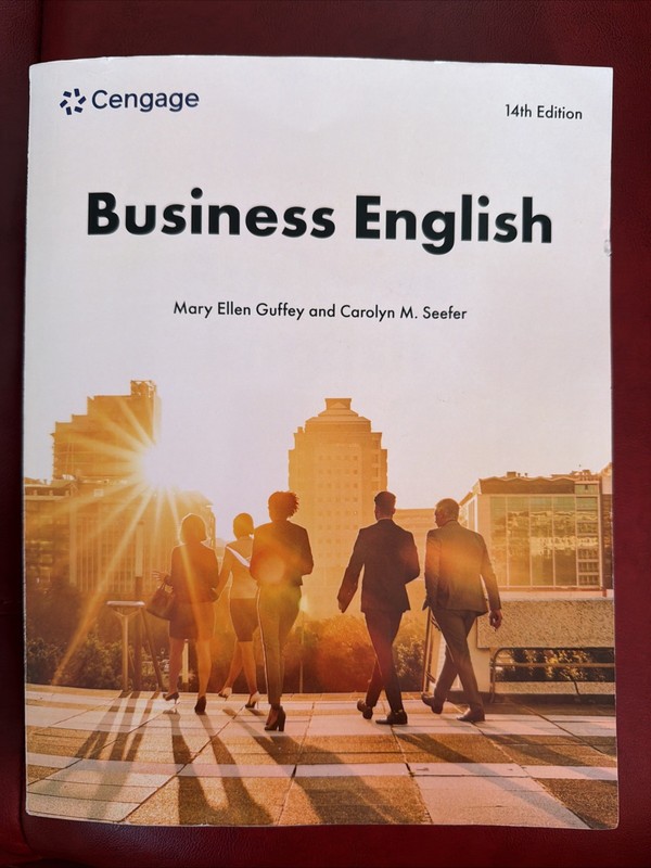 Business English 14th Edition Paperback By Mary Ellen Guffey And Carolyn Seefer
