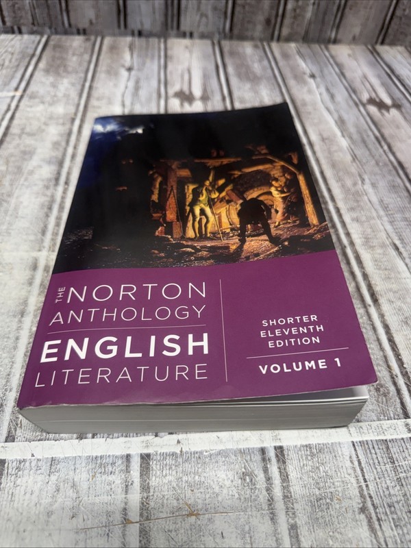 The Norton Anthology English Literature Shorter 11th Ed Vol 1 W.W. Norton ISBN …