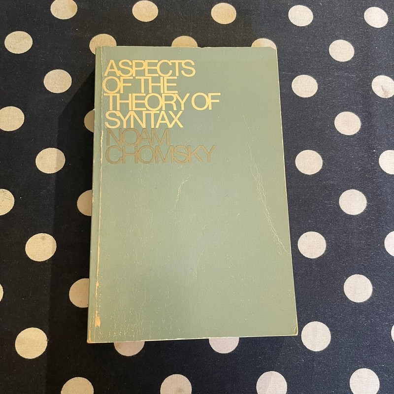 Aspects of the Theory of Syntax by Noam Chomsky 1970 Softcover
