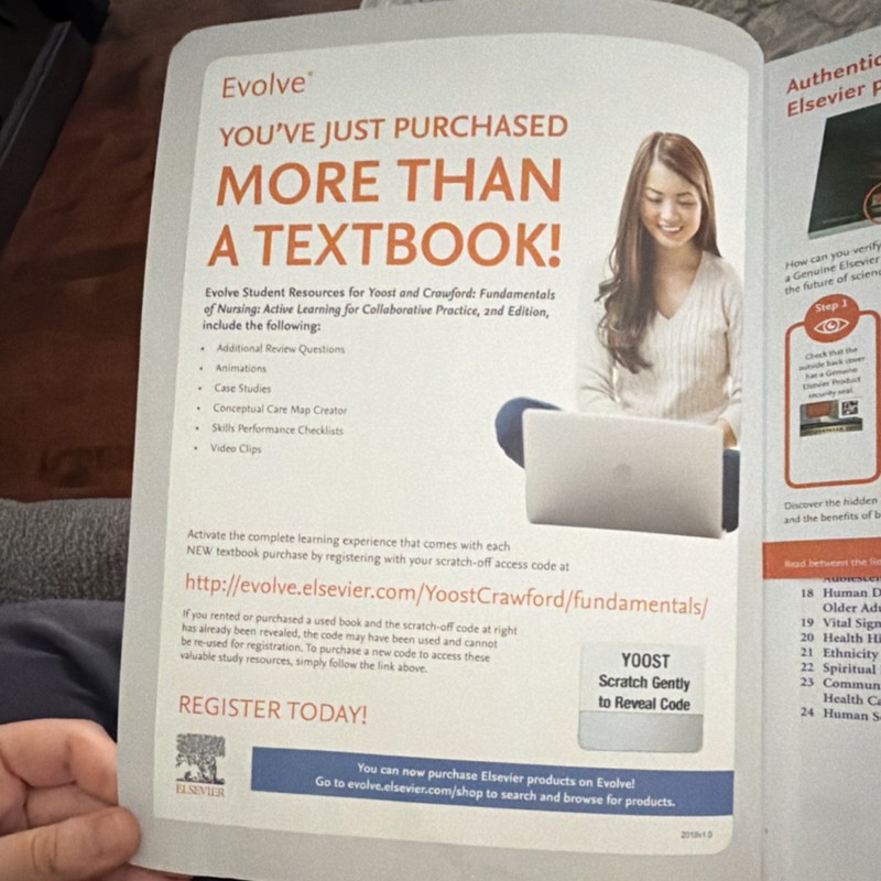 Fundamentals of Nursing 2nd Ed by Yoost & Crawford, Elsevier, Evolve Access Code gallery