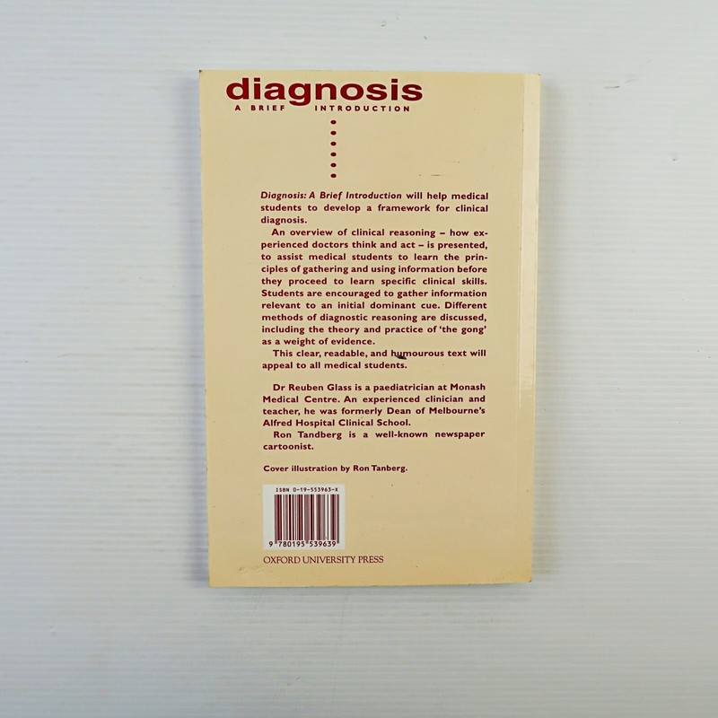 Diagnosis: A Brief Introduction by Reuben D. ... (Paperback 1996) gallery