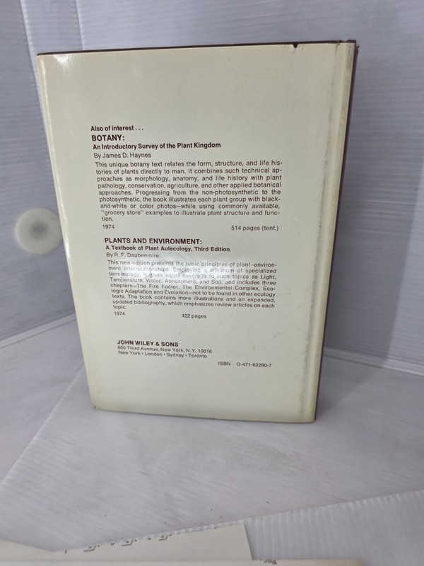 Aims & Methods of Vegetation Ecology Hardcover 1974 1st Edition Wiley Botany DJ gallery