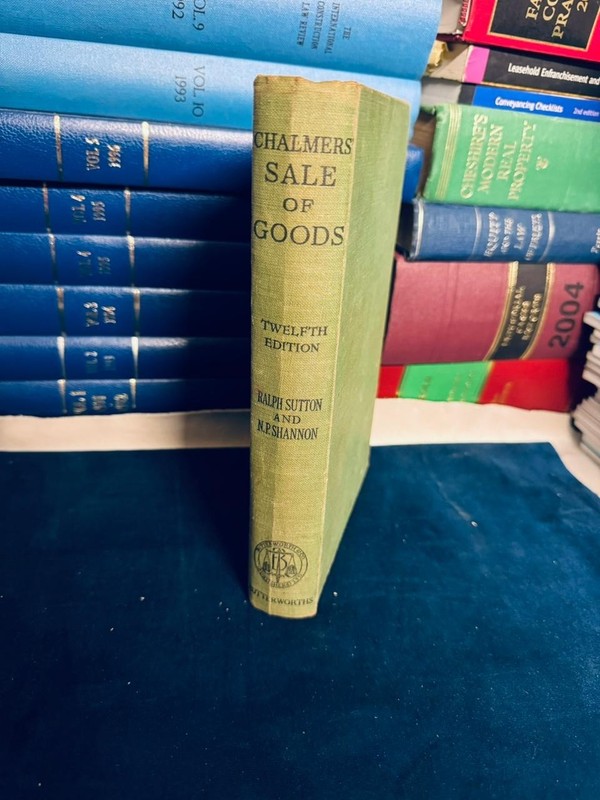 Chalmers’ Sale of Goods 12th Ed