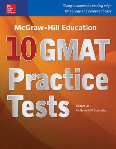 Mcgraw-Hill Education 10 Gmat Practice Tests