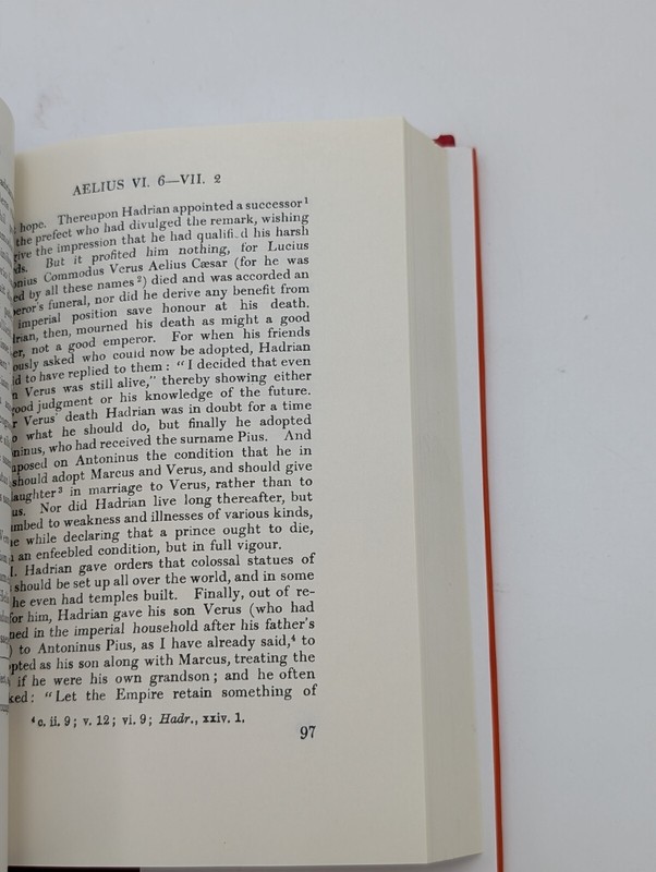 Historia Augusta Vol 1 David Magie Loeb 139 1991 HC Roman History Classics Text gallery