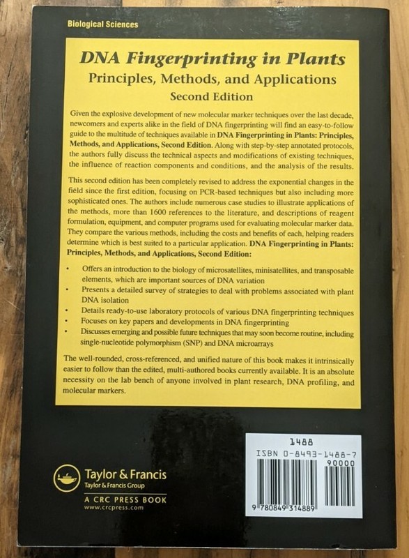 DNA Fingerprinting in Plants: Principles, Methods, and Applications, Second E... gallery