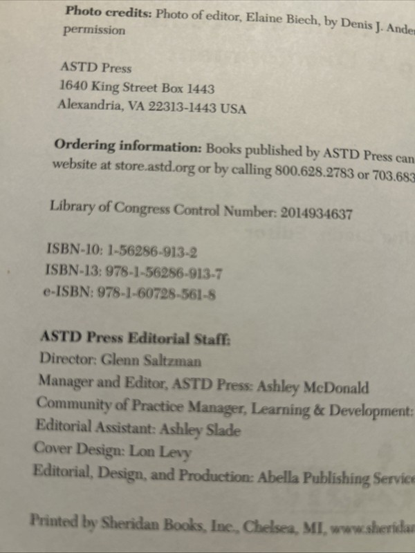 ASTD Handbook : The Definitive Reference for Training & Development, Hardcove... gallery