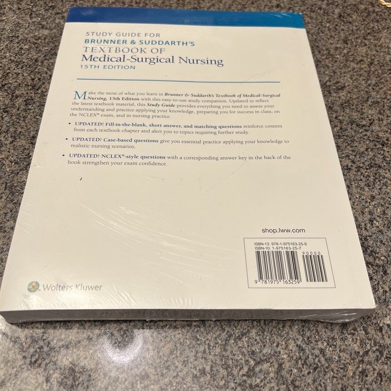Study Guide for Brunner and Suddarth's Textbook (New) (2021, Trade Paperback) gallery