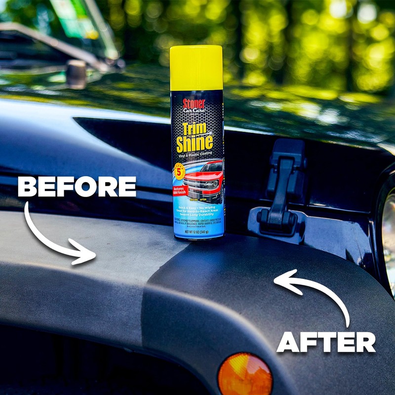 Trim Shine Restorer for Cars – Vinyl & Plastic Protectant Coating – 22 fl oz gallery