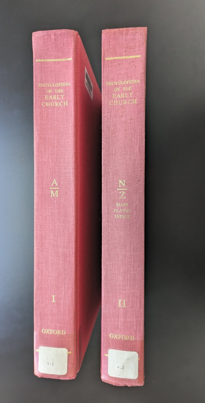 Encyclopedia of the Early Church 2 Vol Set Di Berardino Walford 1992 OUP HC