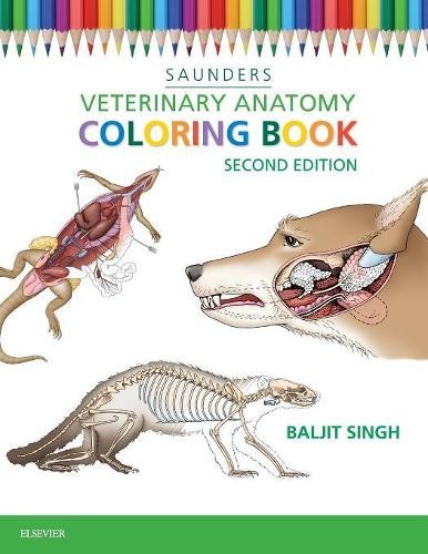 Baljit Singh Veterinary Anatomy Coloring Book (Paperback)