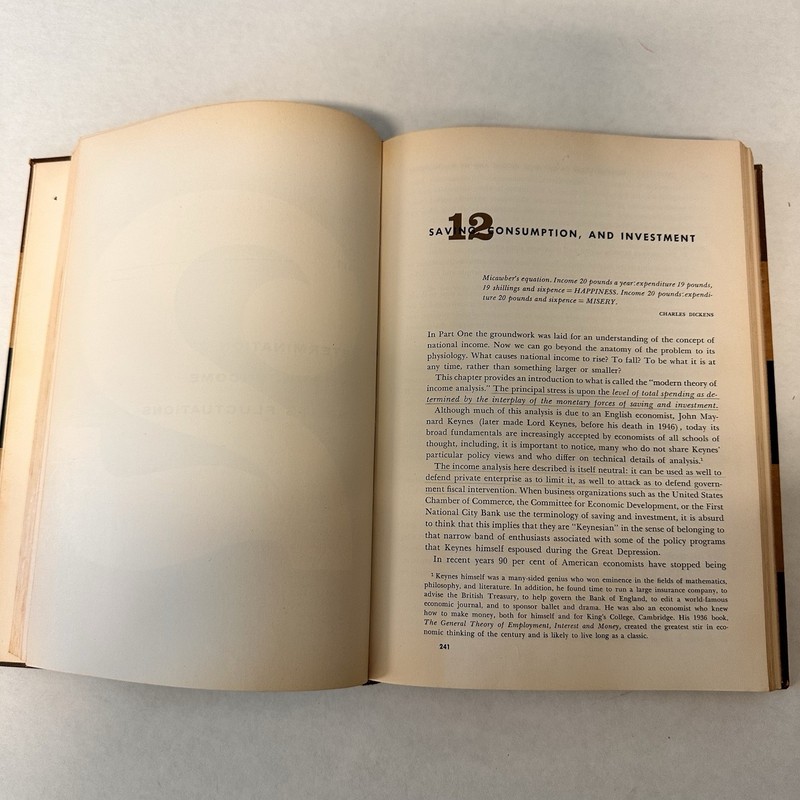 ECONOMICS AN INTRODUCTORY ANALYSIS 1961 Paul A Samuelson Hardcover TextBook gallery