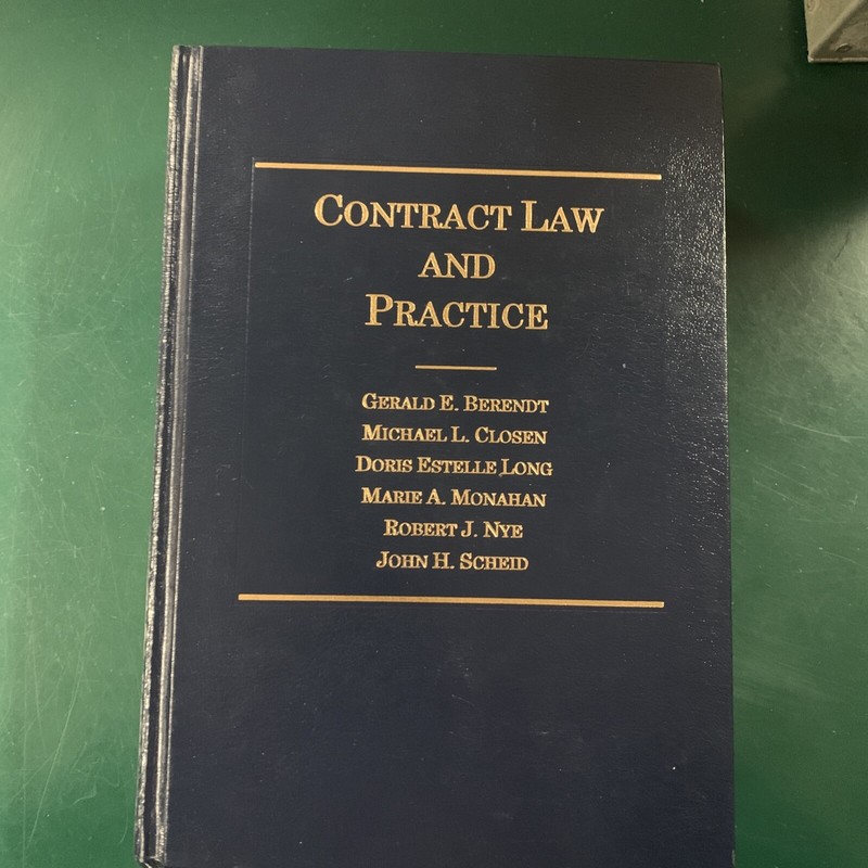 Contract Law and Practice Hardcover Anderson’s