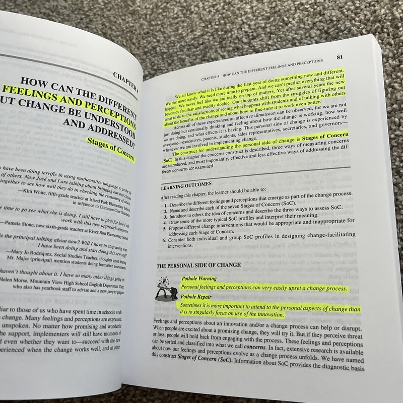 Implementing Change : Patterns, Principles, and Potholes by Shirley M. Hord and gallery